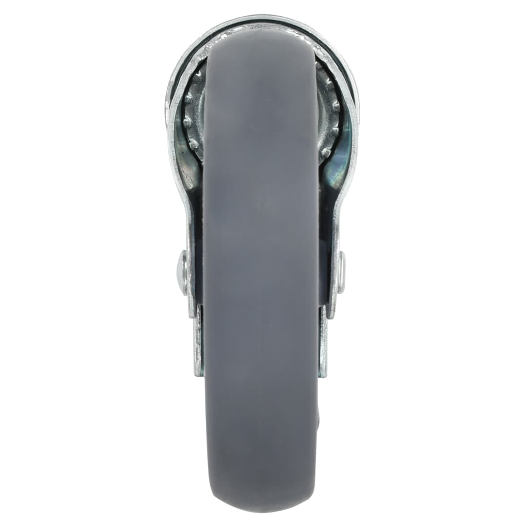 vidaXL 24 pcs Roulettes pivotantes à trou de boulon 125 mm