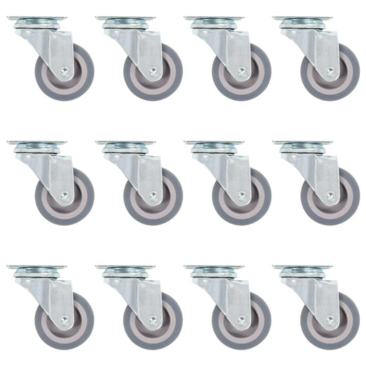 vidaXL 36 pcs Roulettes pivotantes 50 mm