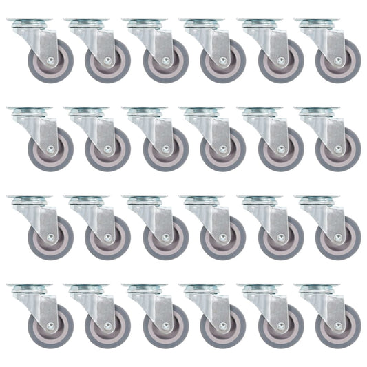 vidaXL 48 pcs Roulettes pivotantes 50 mm