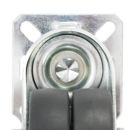 vidaXL 8 pcs Roulettes pivotantes doubles 50 mm