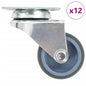 vidaXL 12 pcs Roulettes pivotantes doubles 50 mm