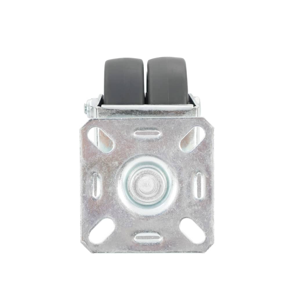 vidaXL 12 pcs Roulettes pivotantes doubles 50 mm
