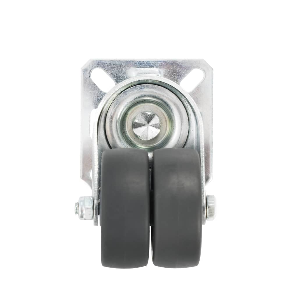 vidaXL 24 pcs Roulettes pivotantes doubles 50 mm