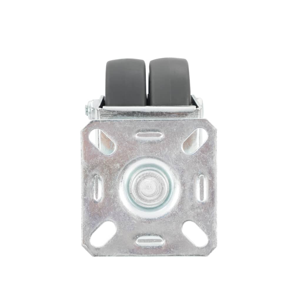 vidaXL 32 pcs Roulettes pivotantes doubles 50 mm