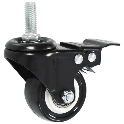 vidaXL Roulettes pivotantes avec freins 32 pcs 50 mm
