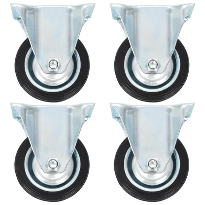 vidaXL 8 pcs Roulettes fixes 75 mm