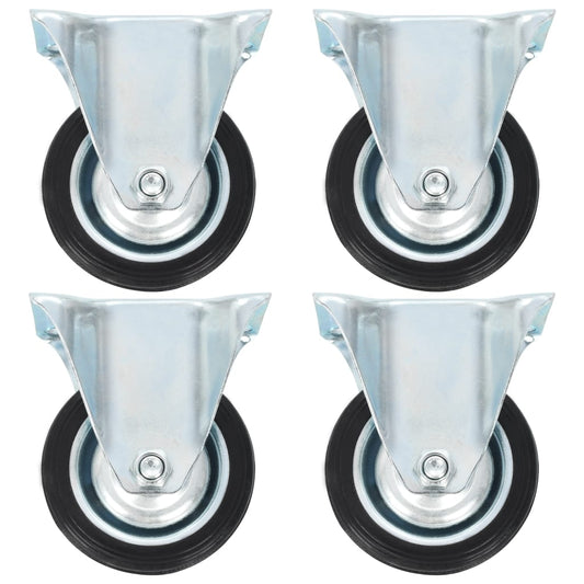 vidaXL 8 pcs Roulettes fixes 75 mm