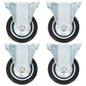 vidaXL 8 pcs Roulettes fixes 75 mm