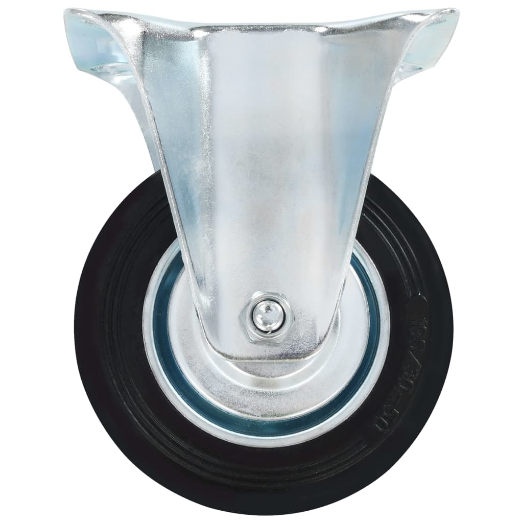 vidaXL 12 pcs Roulettes fixes 100 mm
