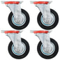 vidaXL 32 pcs Roulettes pivotantes 100 mm