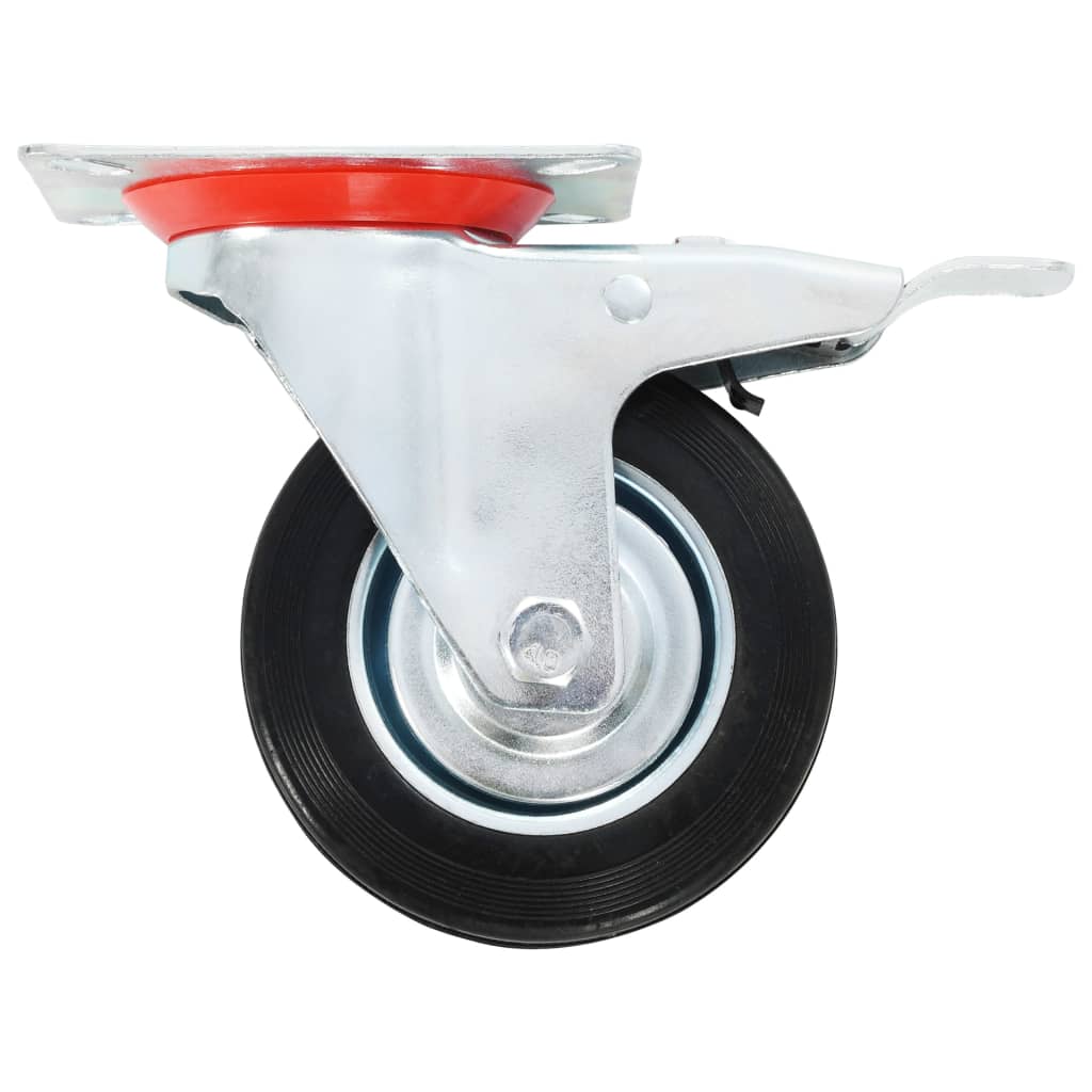 vidaXL 8 pcs Roulettes pivotantes 100 mm