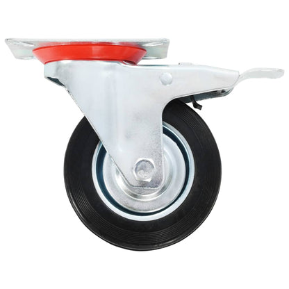 vidaXL 8 pcs Roulettes pivotantes 100 mm