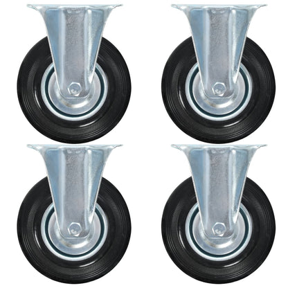 vidaXL 8 pcs Roulettes fixes 125 mm