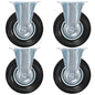vidaXL 8 pcs Roulettes fixes 125 mm