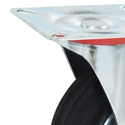 vidaXL 8 pcs Roulettes pivotantes 125 mm