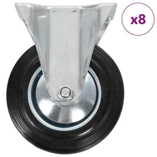vidaXL 8 pcs Roulettes fixes 160 mm
