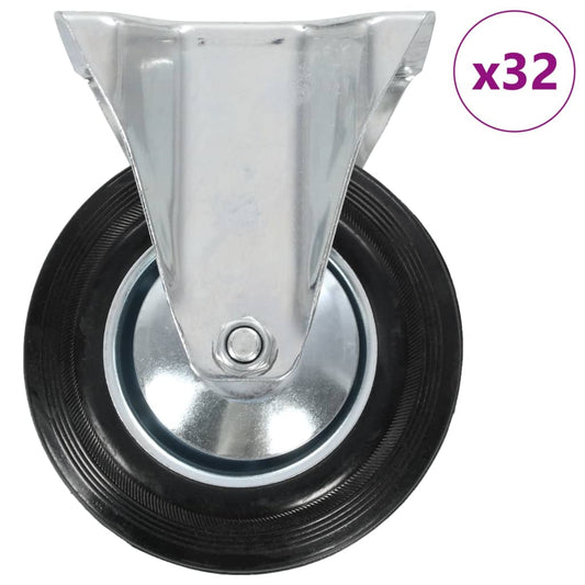 vidaXL 32 pcs Roulettes fixes 160 mm