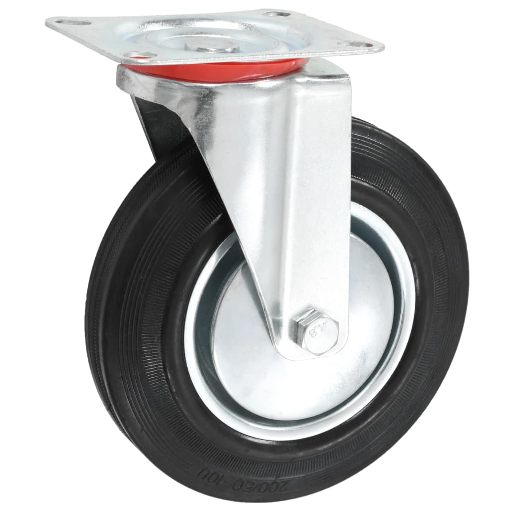 vidaXL 8 pcs Roulettes pivotantes 200 mm