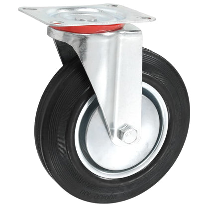 vidaXL 12 pcs Roulettes pivotantes 200 mm