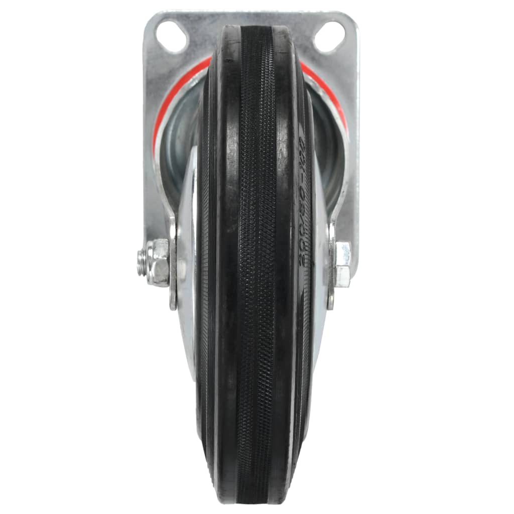 vidaXL 12 pcs Roulettes pivotantes 200 mm