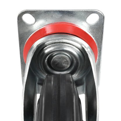 vidaXL 12 pcs Roulettes pivotantes 200 mm