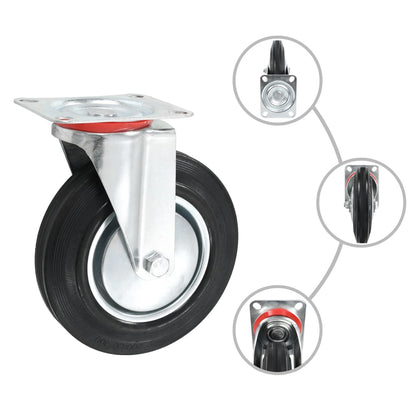 vidaXL 24 pcs Roulettes pivotantes 200 mm
