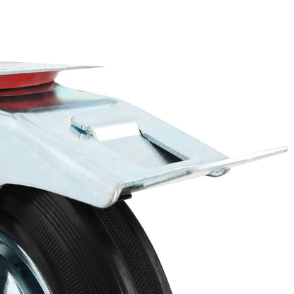 vidaXL 12 pcs Roulettes pivotantes 200 mm