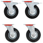 vidaXL 12 pcs Roulettes pivotantes 125 mm