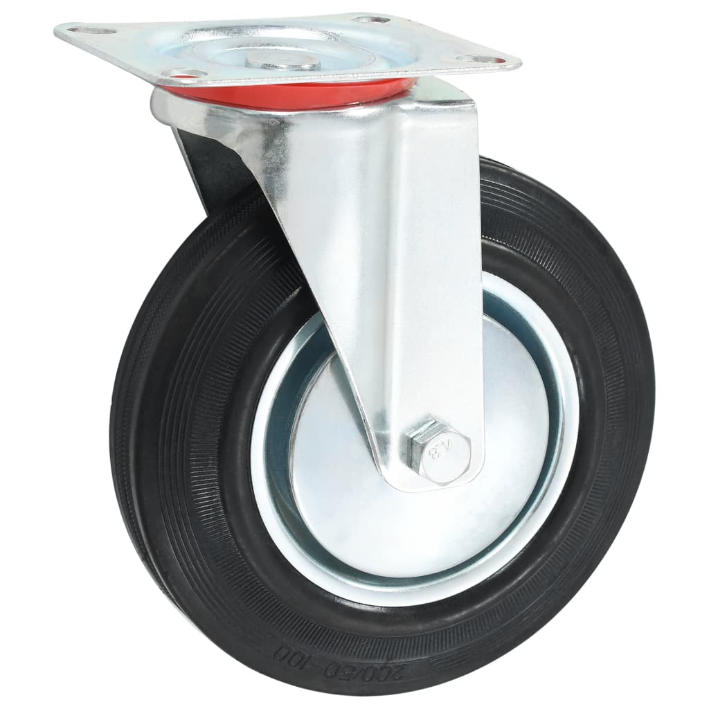 vidaXL 8 pcs Roulettes pivotantes 200 mm
