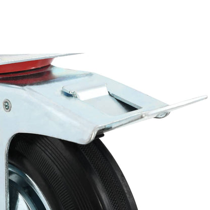 vidaXL 12 pcs Roulettes pivotantes 200 mm