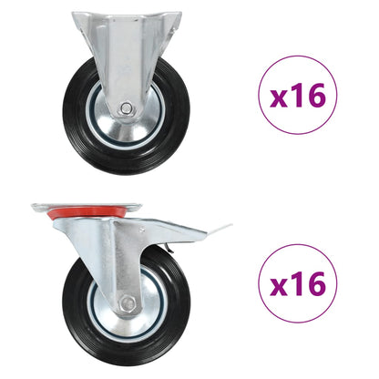 vidaXL 32 pcs Roulettes 160 mm