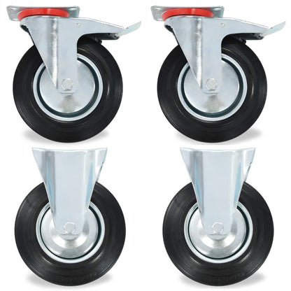 vidaXL 8 pcs Roulettes 200 mm