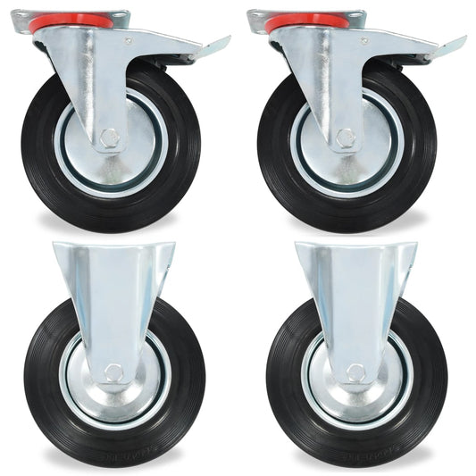 vidaXL 24 pcs Roulettes 200 mm