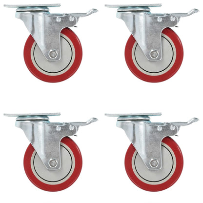 vidaXL Roulettes pivotantes 12 pcs 100 mm