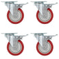 vidaXL Roulettes pivotantes 16 pcs 100 mm