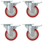 vidaXL 32 pcs Roulettes pivotantes 100 mm