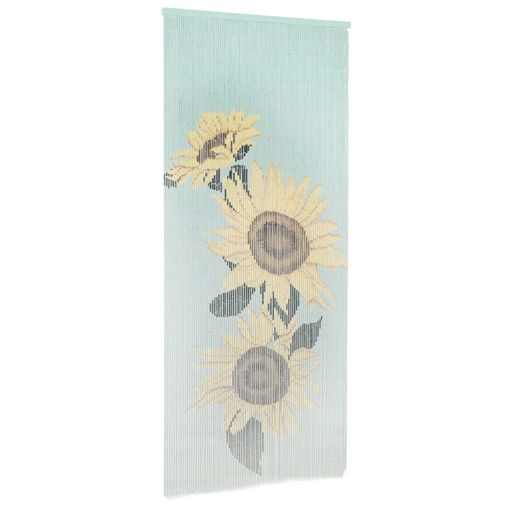 vidaXL Rideau de porte contre insectes Bambou 90 x 200 cm