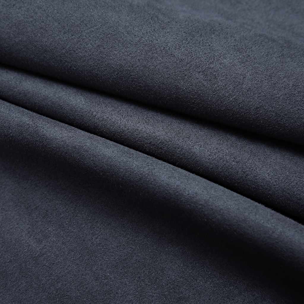 vidaXL Rideaux occultants avec anneaux Métal 2pcs Anthracite 140x225cm