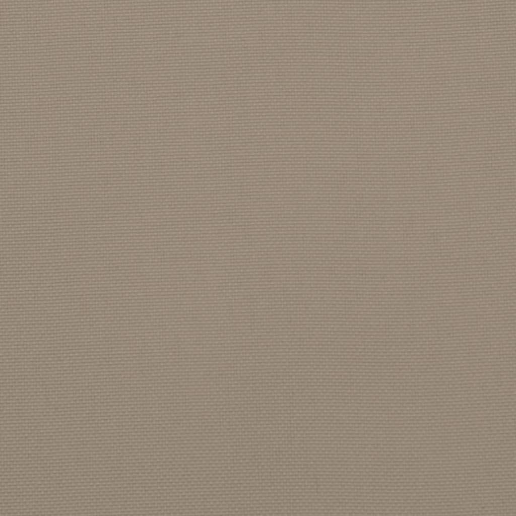 vidaXL Coussins de chaise de jardin à dossier bas lot de 2 taupe