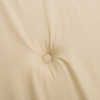 vidaXL Coussins de chaise de jardin à dossier bas lot de 2 beige