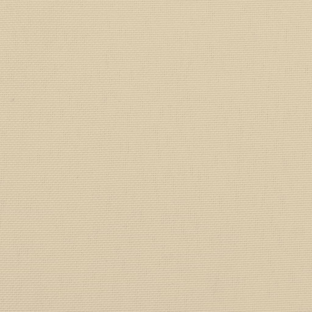 vidaXL Coussins de chaise de jardin à dossier bas lot de 4 beige
