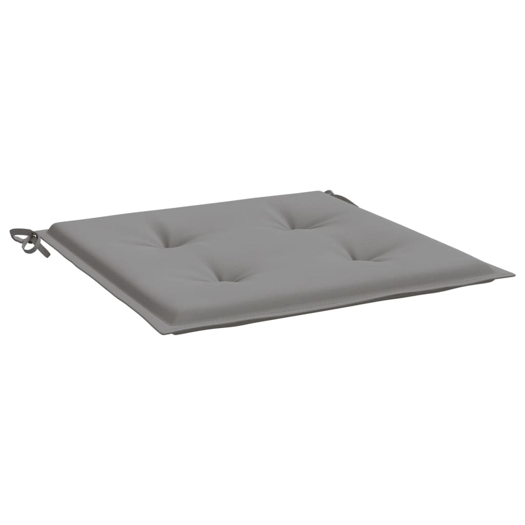 vidaXL Coussins de chaise de jardin lot de 4 gris 40x40x3 cm