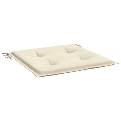 vidaXL Coussins de chaise de jardin lot de 4 crème 40x40x3 cm