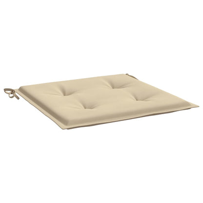 vidaXL Coussins de chaise jardin lot de 4 beige 40x40x3cm tissu oxford