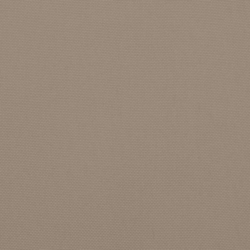 vidaXL Coussins de chaise de jardin lot de 2 taupe 50x50x3 cm