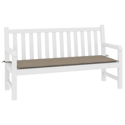 vidaXL Coussin de banc de jardin taupe 200x50x3 cm tissu oxford