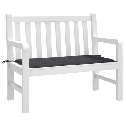vidaXL Coussin de banc de jardin noir 120x50x3 cm tissu oxford