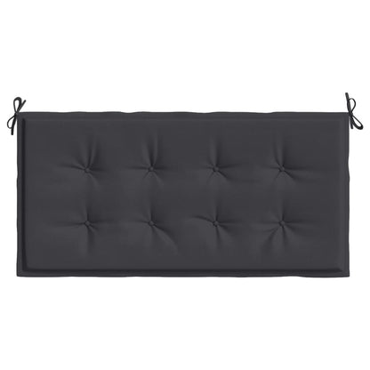 vidaXL Coussin de banc de jardin noir 120x50x3 cm tissu oxford