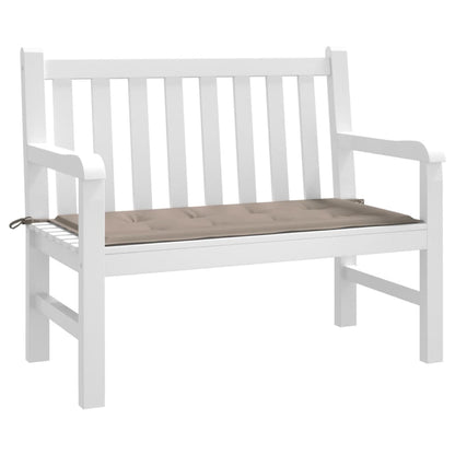 vidaXL Coussin de banc de jardin taupe 120x50x3 cm tissu oxford