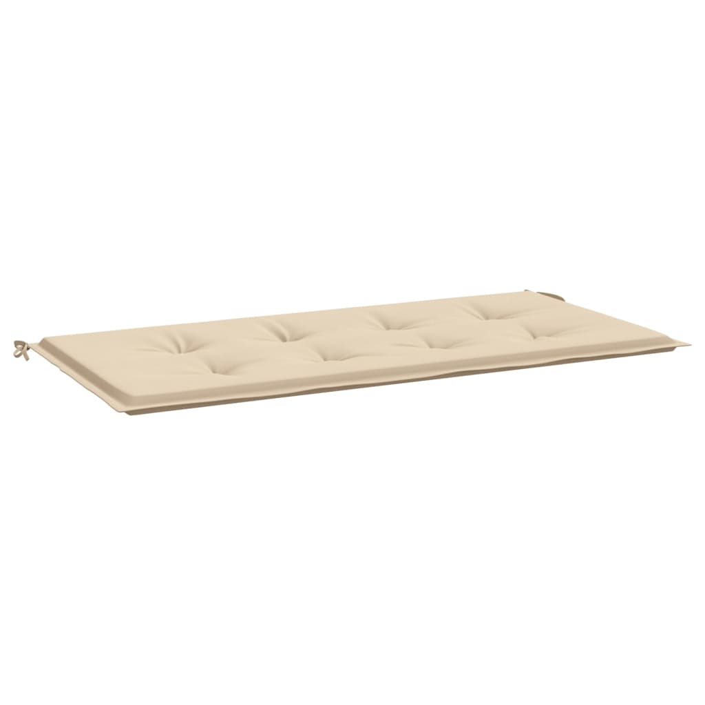 vidaXL Coussin de banc de jardin beige 100x50x3 cm tissu oxford